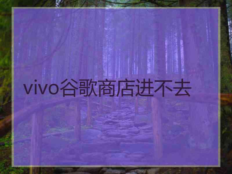 vivo谷歌商店进不去